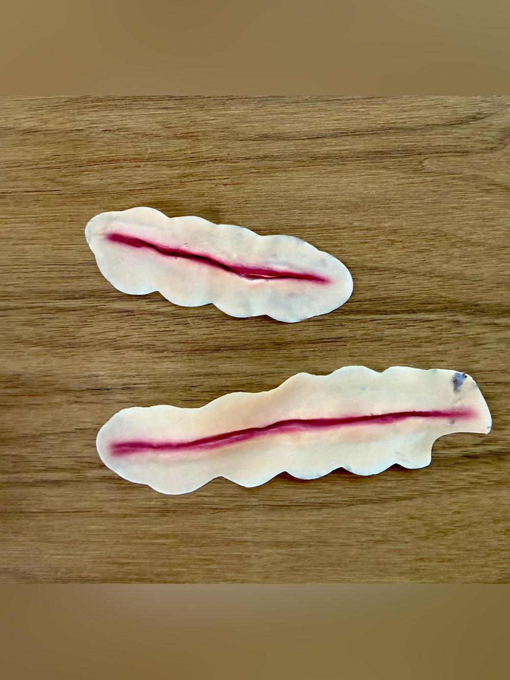 Fake Wound Scar Prosthetics * Set of 2 * Latex * Halloween Makeup